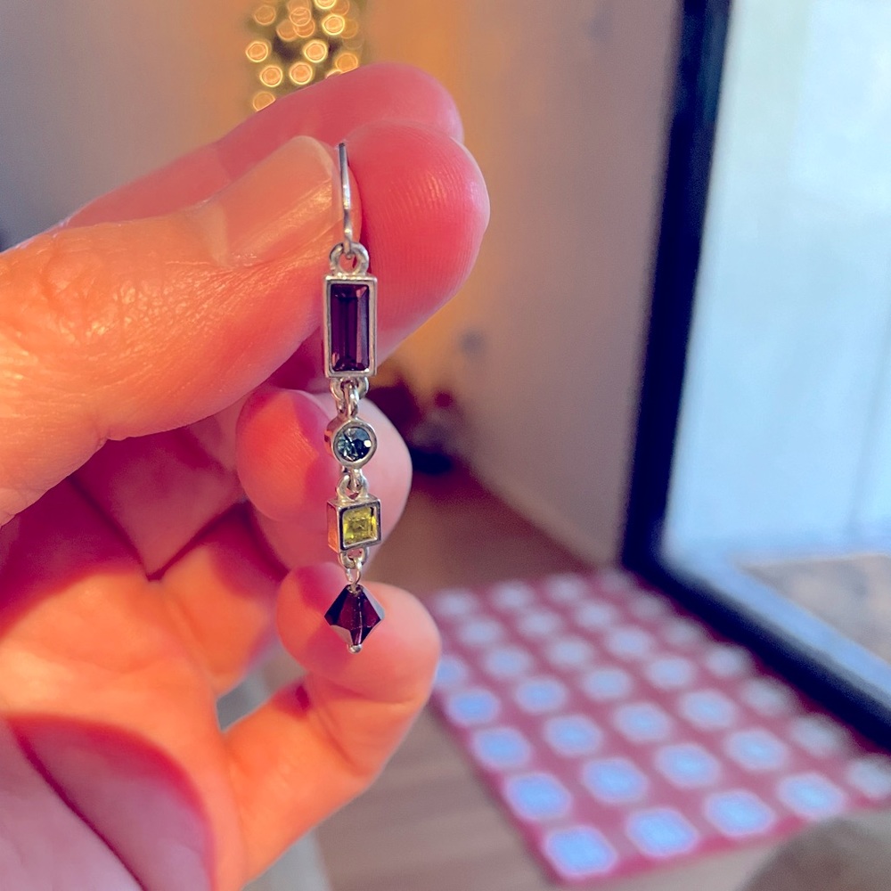 Genuine gemstone earrings